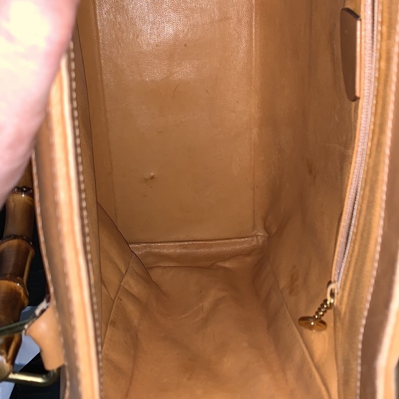 Cognac Gucci with Bamboo Handles - Picture 6 of 10